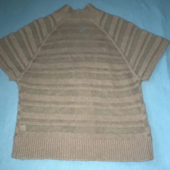 AMBER SUN cashmere mohair open front cardigan semi sheer short sleeve size S - Picture 2 of 10